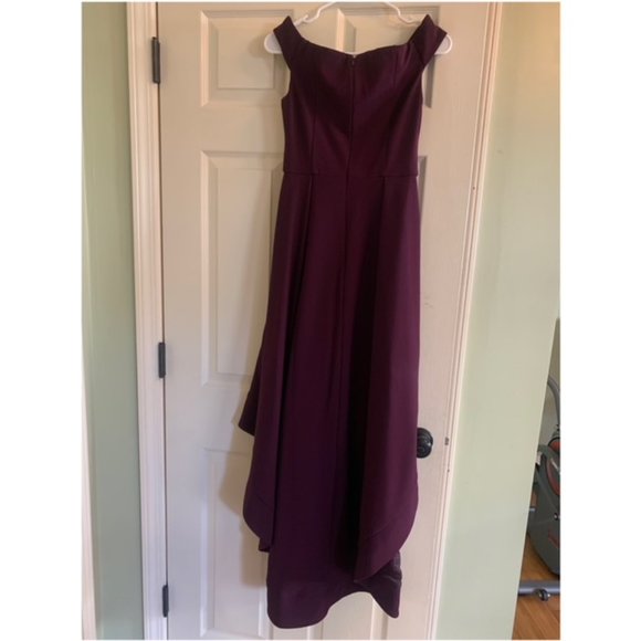 Calvin Klein Women's Sweetheart Off-The-Shoulder High Low Gown - Picture 3 of 4